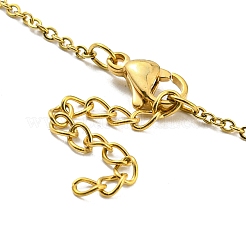 Pulsera de cuentas de perlas de imitación de plástico y latón chapado en oro real de 18k&nbsp;BJEW-D030-04C-G