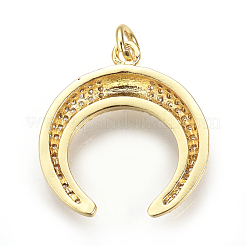 Colgante micropavé cubic zirconia de latón&nbsp;ZIRC-Q013-37G