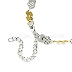 Ionenplattierung (IP) 304 Edelstahl Boston Link Kette Halsketten für Frauen&nbsp;NJEW-A021-02GP