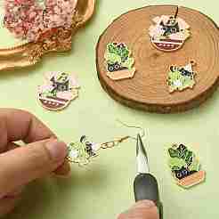 15pcs 3 styles de pendentifs en émail en alliage&nbsp;ENAM-CJ0004-18
