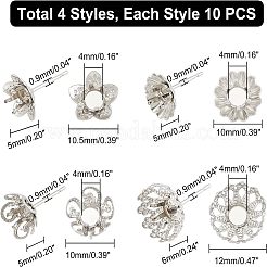 30 Stück 3 Stil 304 Edelstahl Ohrstecker Zubehörse&nbsp;STAS-UN0031-93