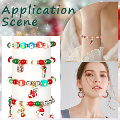 Weihnachts-DIY-Armreif-Schmuckherstellungsset&nbsp;DIY-SC0026-16