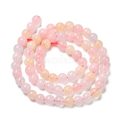 Natürliche weiße Jade Nachahmung Morganit Perlen Stränge&nbsp;G-I299-F14-10mm-01