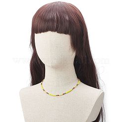 Set di collane di perline di semi di vetro da 4 pz 4 colori per le donne&nbsp;NJEW-TA00053