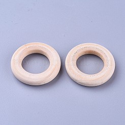 Anneaux de liaison en bois non fini&nbsp;LS-WOOD-F002-01-30mm
