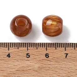 Undurchsichtiges Harz europäische Perlen&nbsp;RESI-F073-13
