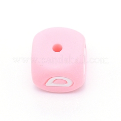 Perline dell'alfabeto in silicone per la realizzazione di braccialetti o collane&nbsp;SIL-TAC001-01B-D