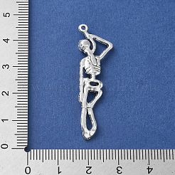 Pendentifs en alliage de style tibétain pour Halloween&nbsp;PALLOY-O002-09A-AS