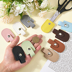 10 Stück bogenförmige Nagelknipser-Etuis aus Kunstleder in 10 Farben&nbsp;DIY-CL0002-28B