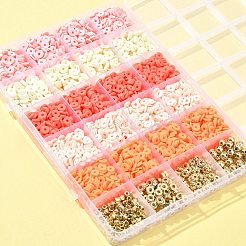 DIY Heishi Polymer Clay Perlen Schmuckherstellungsset&nbsp;DIY-FS0005-94C