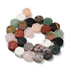 Bolas de Piedras Preciosas mixta naturales hebras&nbsp;G-D354-D01