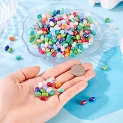 450 pieza de cuentas de vidrio opaco de 15 colores.&nbsp;GLAA-TA0003-25