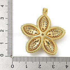 Ciondoli in ottone con placcatura a cremagliera con micro pavé di zirconi chiari&nbsp;KK-Z067-22G