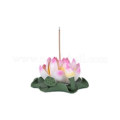 Ornements en céramique imitation lotus parfum insertion aromathérapie four décorations cadeaux&nbsp;JX848A