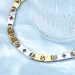 201 Edelstahl-Armbänder mit ovalen Gliederketten&nbsp;BJEW-B078-147GP