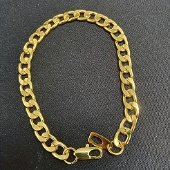 Ensembles de colliers et bracelets en alliage de chaînes cubaines pour hommes&nbsp;WG37A02-02