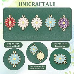 5 Stück 5 Stil Ionenbeschichtung (IP) 304 Edelstahl Emaille Verbinder Charms&nbsp;STAS-UN0036-97