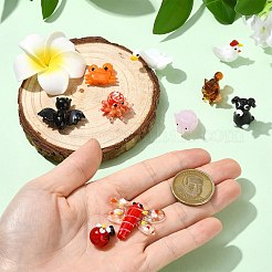 10 pièces 10 styles perles de chalumeau faites à la main&nbsp;LAMP-CJ0005-16