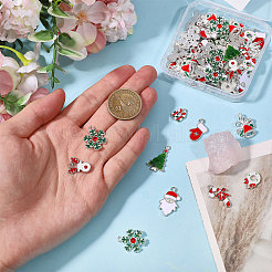 72 pendentifs en alliage émaillé sur le thème de Noël&nbsp;ENAM-CA0001-89