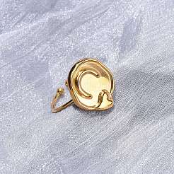 Verstellbare offene Manschettenringe aus Edelstahl 304&nbsp;RJEW-C151-01A-G