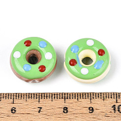 Perles en porcelaine émaillée faites à la main&nbsp;PORC-K003-09B