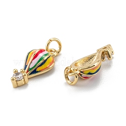 Ciondoli in ottone zirconi chiari micro pavé&nbsp;X-ZIRC-A020-04G