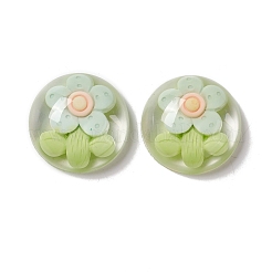 Cabochons aus transparentem Blütenharz&nbsp;RESI-G034-B04