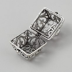 Messingkäfig Käfig Anhänger&nbsp;KK-WH0007-08A