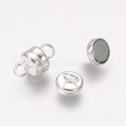 Säulen-Magnetverschlüsse aus Messing mit Schlaufen&nbsp;KK-M064-S-NR