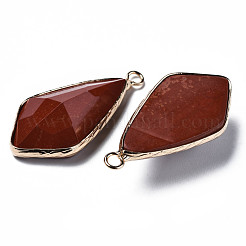 Natürliche rote Jaspis Charms&nbsp;G-Q998-029D