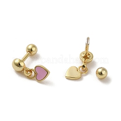 925 orecchini da donna in argento sterling smaltato&nbsp;EJEW-E307-09G