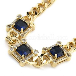 Il micro ottone pavimenta i braccialetti cubici di zirconio&nbsp;BJEW-K261-04G