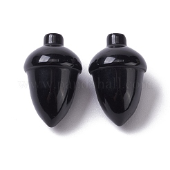 Natürliche schwarze Obsidian Perlen&nbsp;G-F711-31