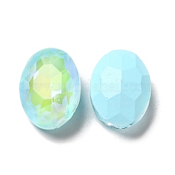 Strass-Cabochons aus Glas im fluoreszierenden Mokka-Stil&nbsp;GGLA-M005-01A-202MK