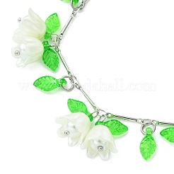 Catene a maglie in ottone bracciali con ciondoli&nbsp;BJEW-JB11524-03