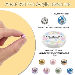 DIY-Sets zur Herstellung von Stretch-Armbändern aus Acrylperlen&nbsp;DIY-YW0011-72