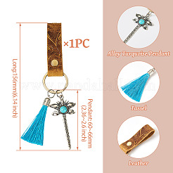 Portachiavi in pelle di vacchetta&nbsp;KEYC-TAC00027