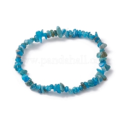 Bracelets extensibles en perles d'apatite naturelle pour femmes&nbsp;BJEW-JB10046-10