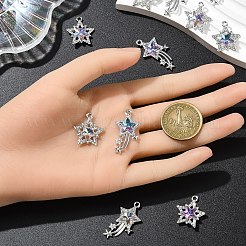 Pendenti in vetro da 12 pz 6 stili&nbsp;GLAA-YW0004-74
