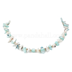 Collares de cuentas de hematita sintética no magnética&nbsp;NJEW-JN05801-02