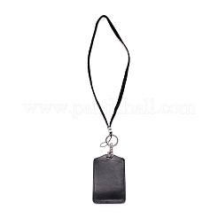 Rechteckiges Kunstleder mit Strass-Telefonkartenhalter&nbsp;AJEW-WH0230-48B