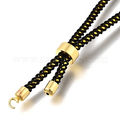Fabrication de bracelet coulissant en cordon de coton tressé&nbsp;MAK-R001-01G-11