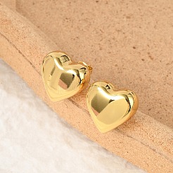 Orecchini a bottone in acciaio inossidabile 304&nbsp;EJEW-Q011-01G