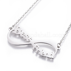 Colliers pendentifs en acier inoxydable 304&nbsp;NJEW-E141-36