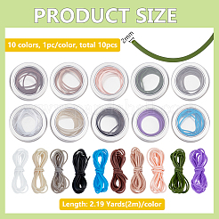 10 stücke 10 farben hohl rohr pvc rohr synthetische gummi kabel&nbsp;DIY-BC00002