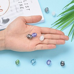 Perles vernissées manuelles&nbsp;X-LAMP-R112-M
