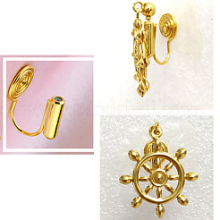 Risultati dei convertitori di orecchini a clip in ottone&nbsp;KK-D060-01P