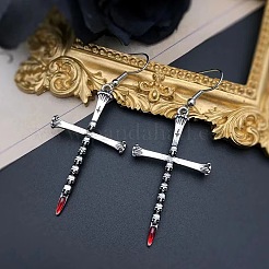 Halloween-Kreuz-Ohrringe aus Legierung&nbsp;FS-WG09240-01