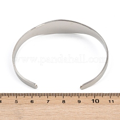 Saint benedict religion 304 edelstahl manschette armreifen für frauen&nbsp;LS-BJEW-S181-01P