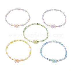 Bracciali elastici in vetro&nbsp;BJEW-JB11480